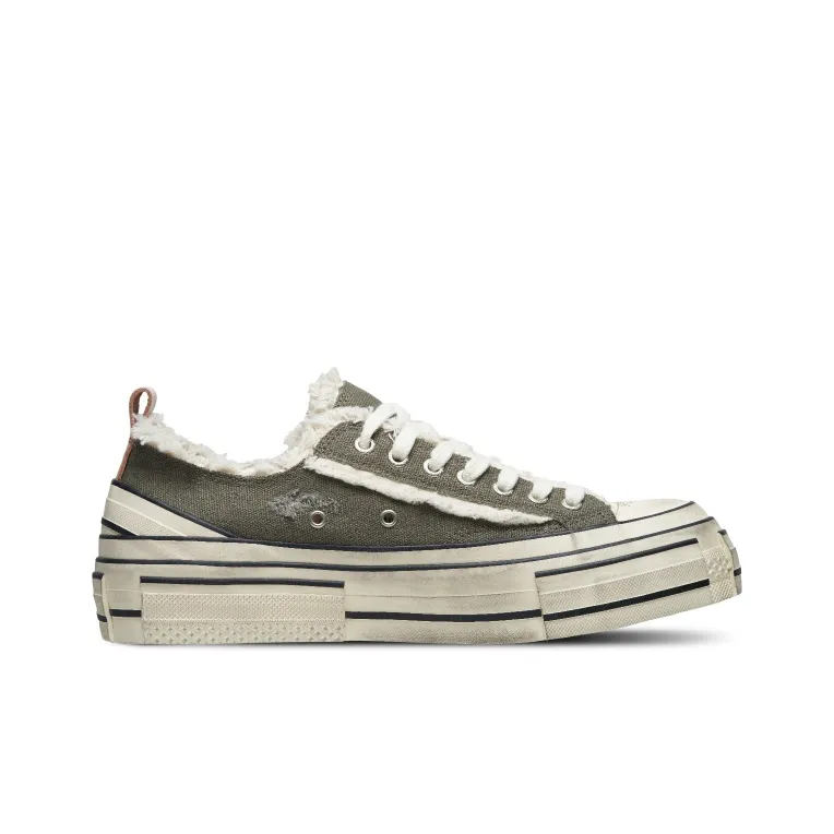 VESSEL Durable Breathable Low Top Canvas Shoes Unisex Green-1