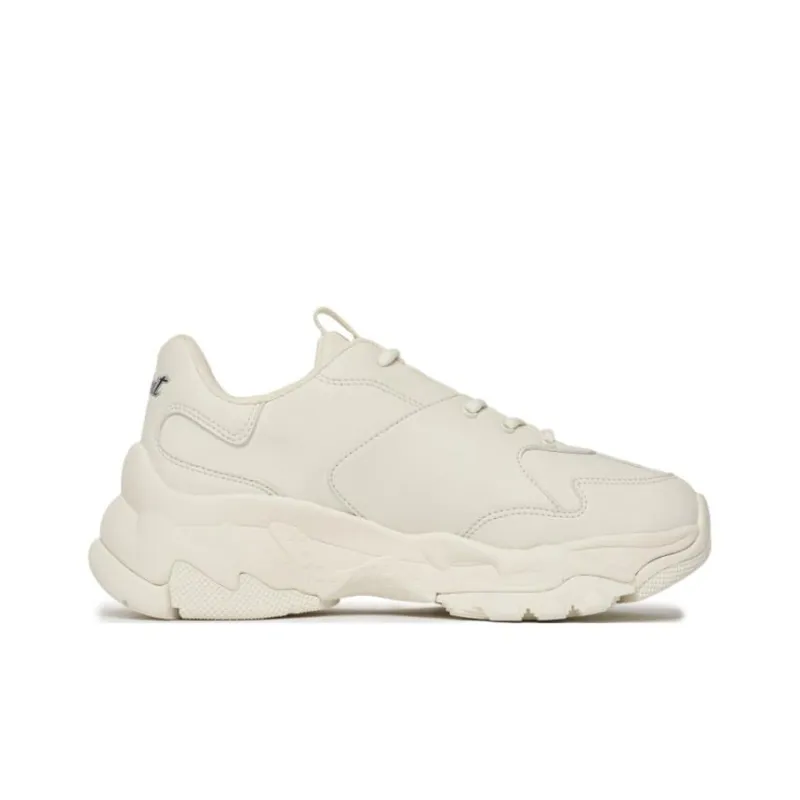 MLB Big Ball Chunky A Anti Slip Wear Resistant Low Top Chunky Sneakers Unisex Ecru-1