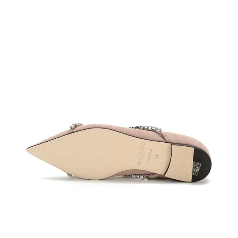 Jimmy Choo Genevi Flat Shoes Women's Pink-5