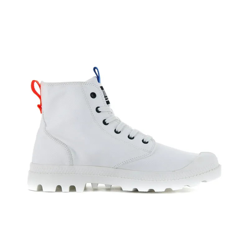 Palladium Pampa Anti Slip And Wear Resistant Breathable High Top Canvas Shoes Unisex White-1