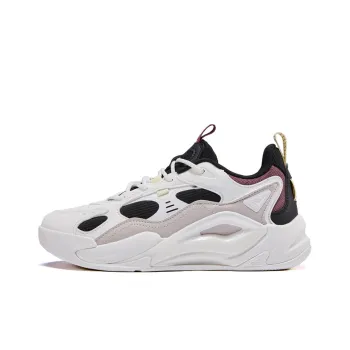XTEP Liekong 2.0 Chunky Sneakers Women's Low Top Canvas White/Black/Ivory White