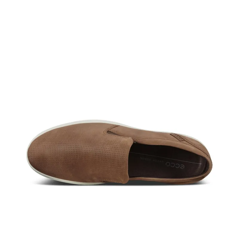 Ecco Soft 7 Skateboard Shoes Men Low-Top Brown-2