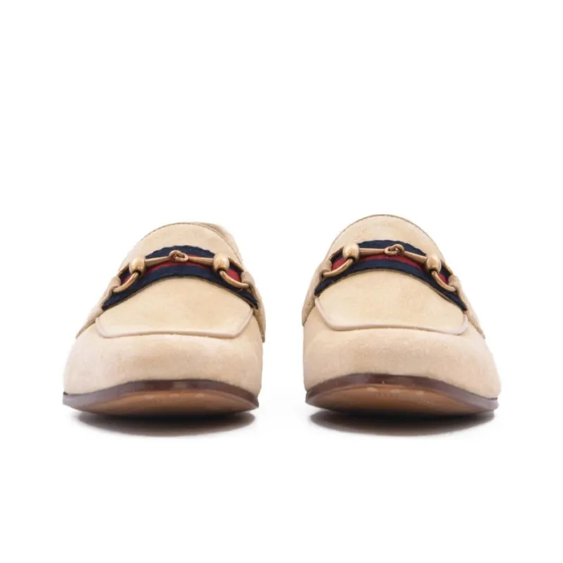 GUCCI Horsebit 1955 Loafers Women's Brown-3