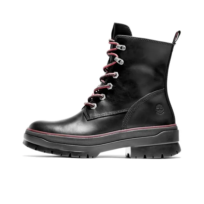 Timberland Premium 6 Inch Waterproof Boots 'Black Red' Women's-0