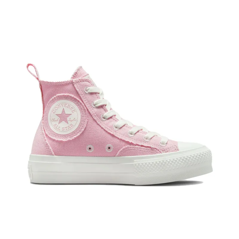 Converse Women's Chuck Taylor All Star Lift Platform High 'Oversized Patch Sunrise Pink' Women's-1
