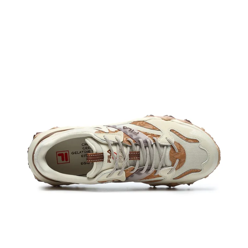 FILA Oakmont 2 Tiramisu Slip-Resistant Abrasion-Resistant Lightweight Low-Top Chunky Sneakers Men's Cloud Brown-4