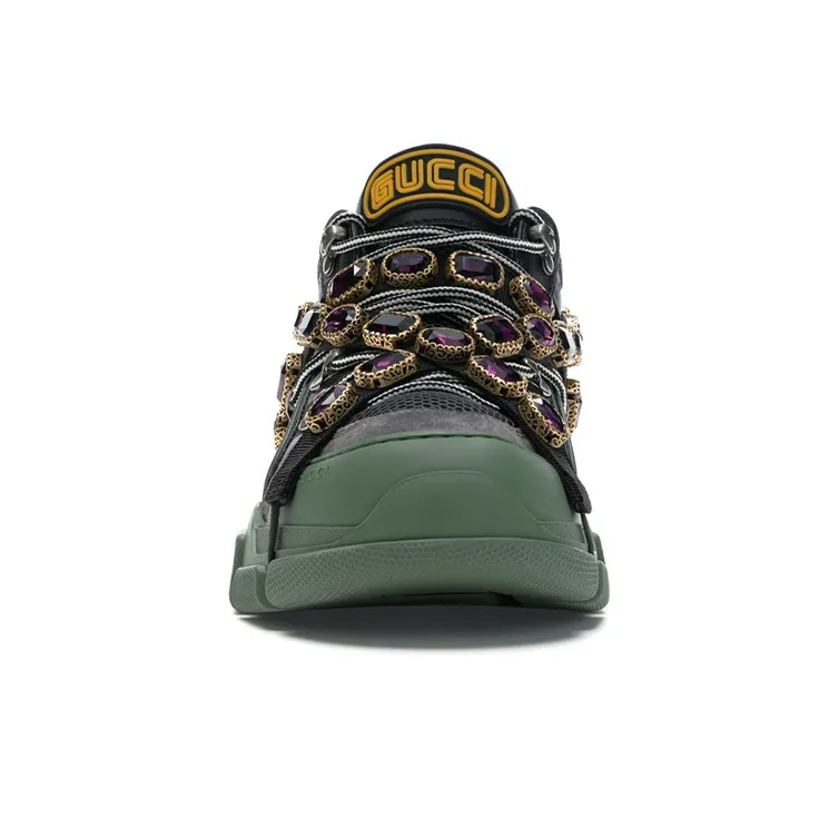 GUCCI Flashtrek Sega Green Removable Crystal-2