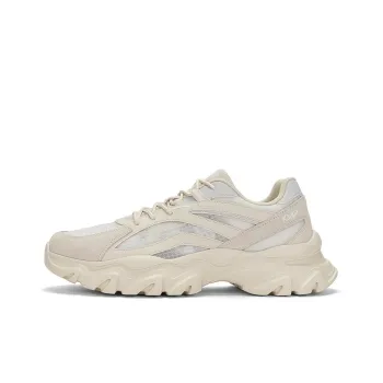 Kappa Anti Slip And Wear Resistant Breathable Low Top Chunky Sneakers Unisex White Gray