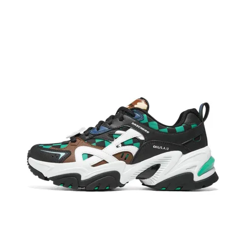 Skechers Stamina V2 'Black Green' Women's