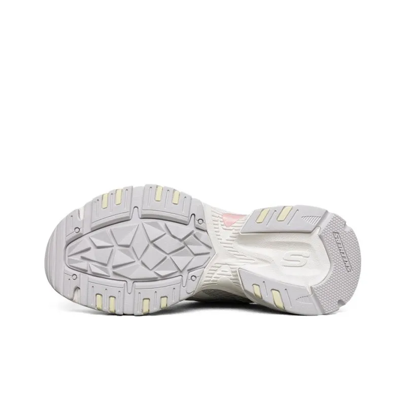 Skechers Stamina V2 Low Running Shoes Gs White/Purple Women's-4