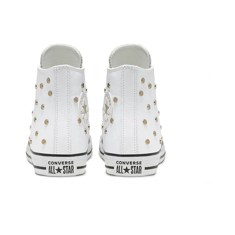 Converse Chuck Taylor All Star Studs High Top Leather Spot Rivet White Women's-3