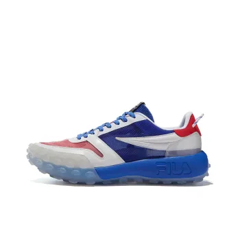 FILA Gara Cushioning Anti Slip Wear Resistant Breathability Low Top Chunky Sneakers Men's Dazzling Blue