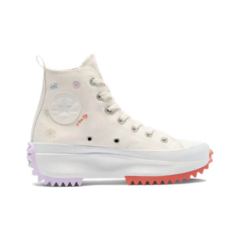 Converse Run Star Hike Platform Hi Embroidered Floral Egret-1