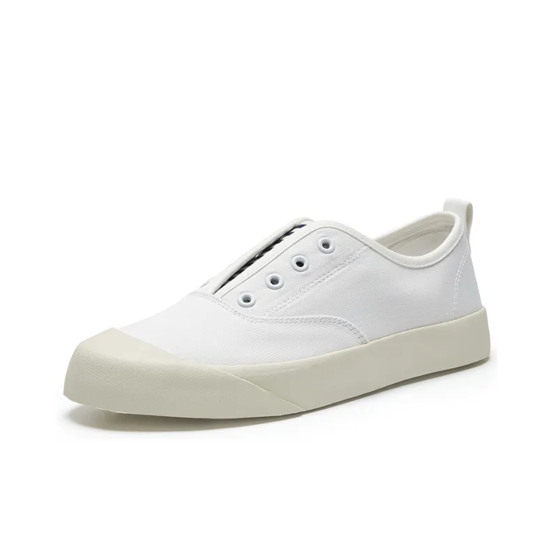 Rockfish 719 Collection Water Repellent And Not Afraid Of Wetness Canvas Shoes Women's White Stripes Color-1