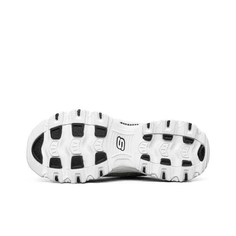 Skechers D'Lites 1.0 Low Sneaker Gs White/Black Women's-4