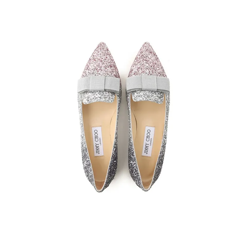 Jimmy Choo Gala Glittered Ballerina Flats-4