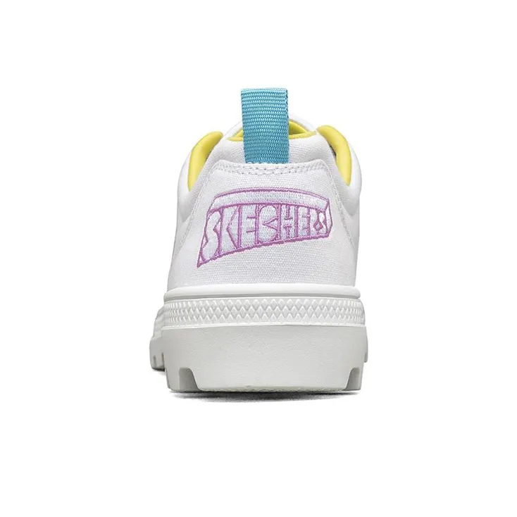 Skechers Jeremyville X Skechers Roadies Low Top Canvas Shoes White Women's-3