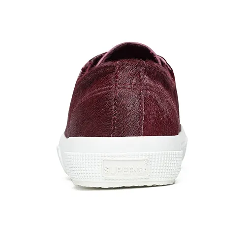 SUPERGA Anti-Slip Wear-Resistant Low-Top Canvas Shoes Women's Burgundy-4