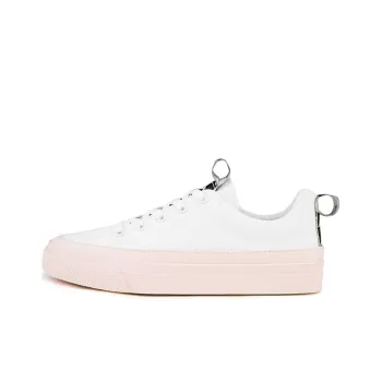 Kappa BANDA Slip Resistant, Abrasion Resistant, Lightweight, Breathable Low Top Canvas Shoes Unisex Pink White