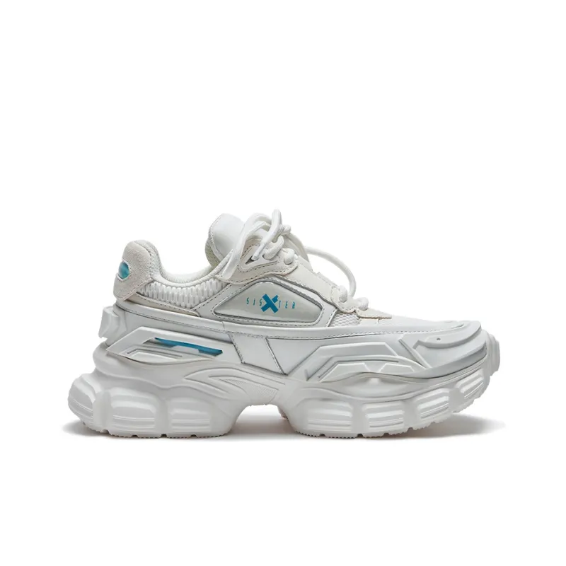 OGR WU Qiankun Wheel Chunky Sneakers Unisex Low Top Prelude White-1