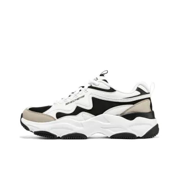 Skechers Lander S Shoes 'White Black Beige' Women's