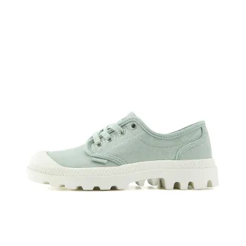Palladium Pampa Oxford Anti Slip Wear Resistant Breathable Lightweight Low Top Canvas Shoes Women's Slate Gray