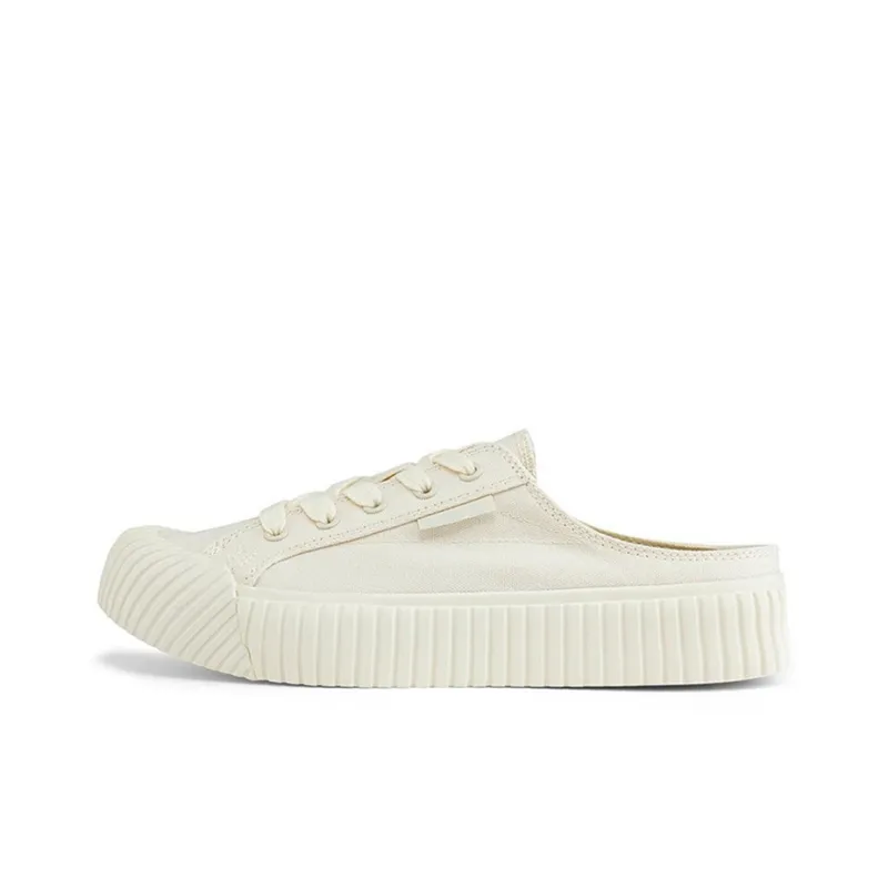 Kappa Anti-Slip And Wear-Resistant Breathable Low-Top Canvas Shoes Unisex White-0