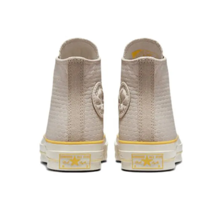 Converse Women's Chuck 70 Textured High 'Papyrus Amarillo' Women's-4