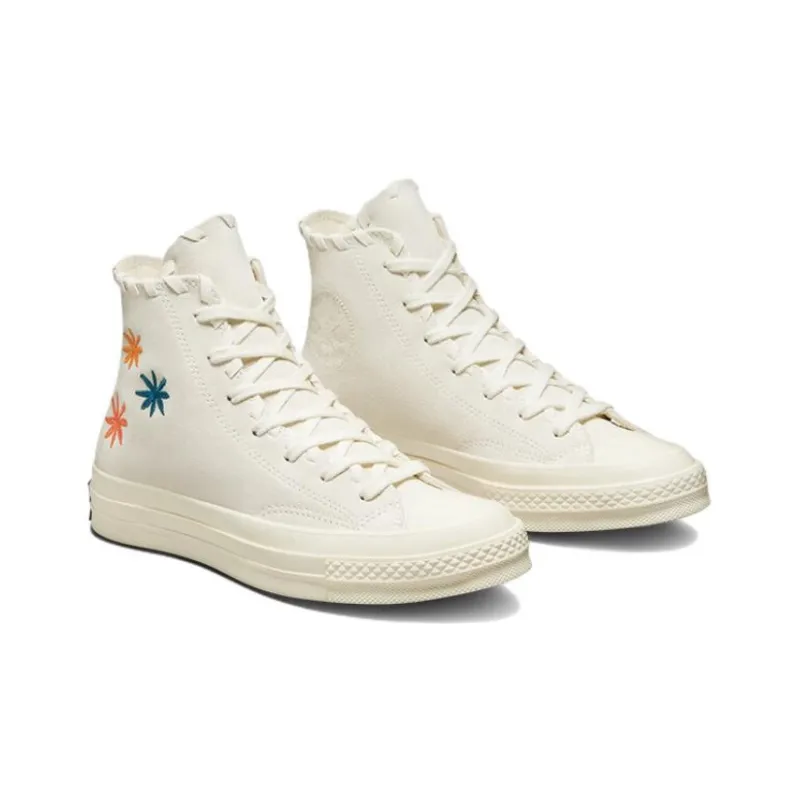 Converse Women's Chuck 70 High 'Embroidered Floral Egret' Women's-2