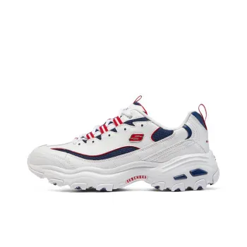 Skechers DLites 1.0 'White Navy Blue Red'