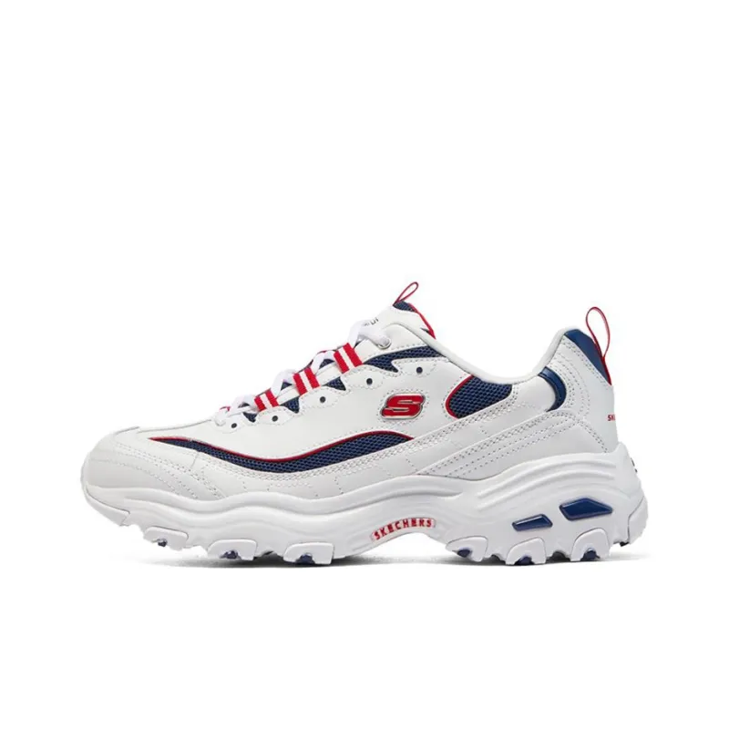 Skechers DLites 1.0 'White Navy Blue Red'-0