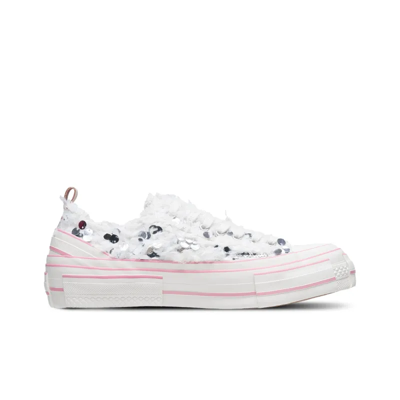 VESSEL Swan Dreams Low Top Canvas Shoes Unisex White Silver-1
