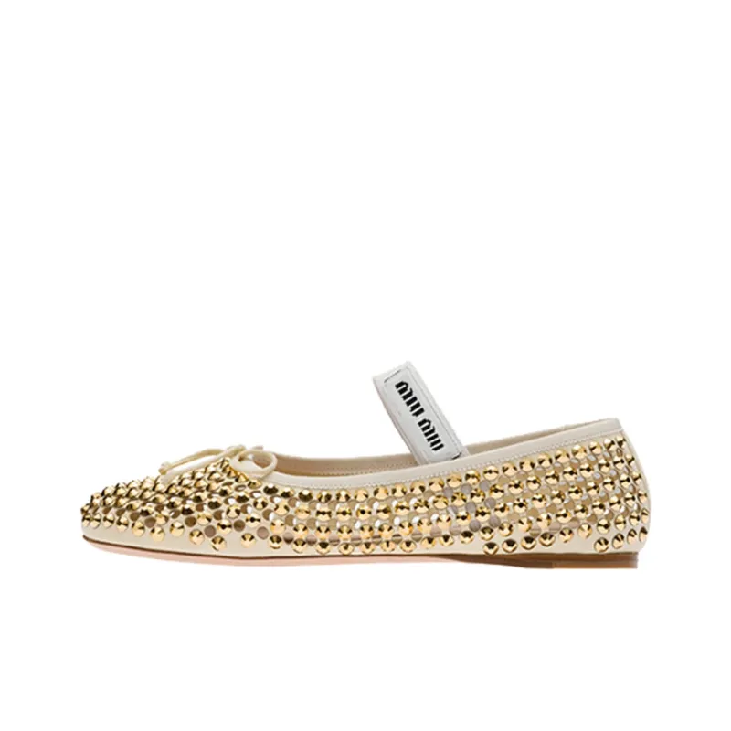 MIU MIU Casual Single Shoes Women's Yellow-0