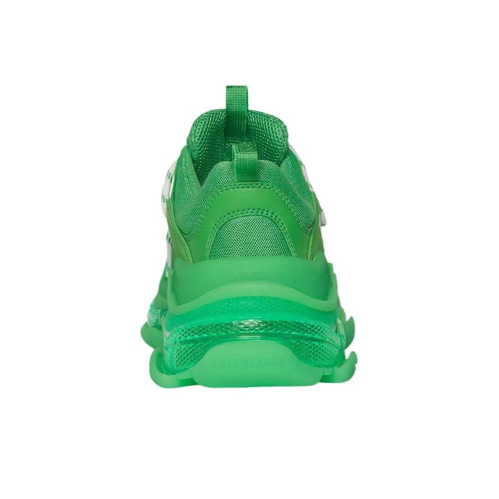 Balenciaga Triple S Clear Sole Fluo Green Women's-4