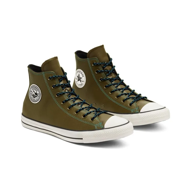 Converse Tumbled Leather Chuck Taylor All Star 'Green White'-2