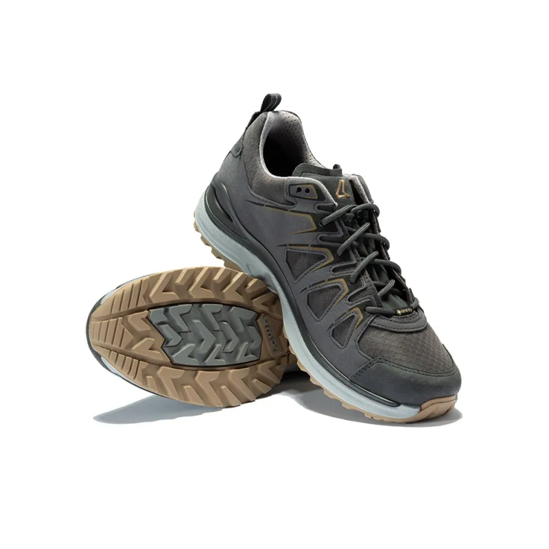 Lowa EVO GTX Low Top Outdoor Shoes Men's Bronze Gray-5