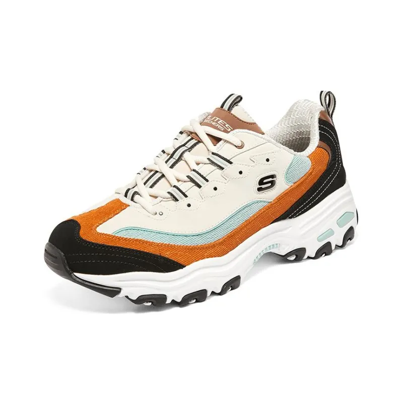 Skechers D'lites 1.0 Sneakers 'White Black Orange'-2