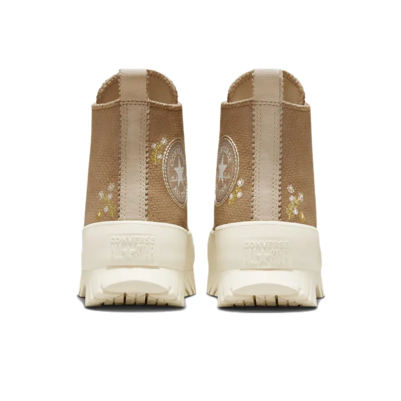 Converse Women's Chuck Taylor All Star Lugged Platform 2.0 High 'Autumn Embroidery Sand Dune' Women's-3