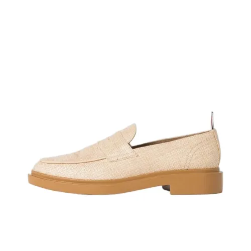 THOM BROWNE Raffia Penny Loafers