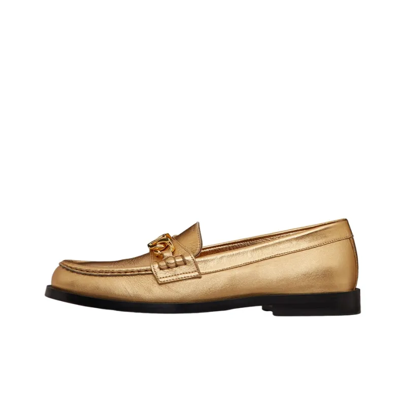 Valentino VLogo Chain-Link Slip-On Loafers Women's-0