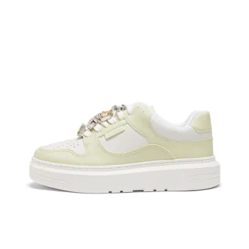 CHARLES&KEITH Skateboard Shoes Women's Low Top Pink/Mint Green Mint Green/White