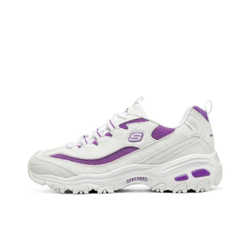 Skechers D'LITES 1.0 'White Purple' Women's-0