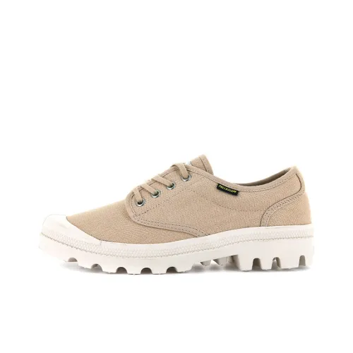 Palladium Pallabrousse Oxford Anti-Slip And Wear-Resistant Breathable Low-Top Canvas Shoes Men's Khaki