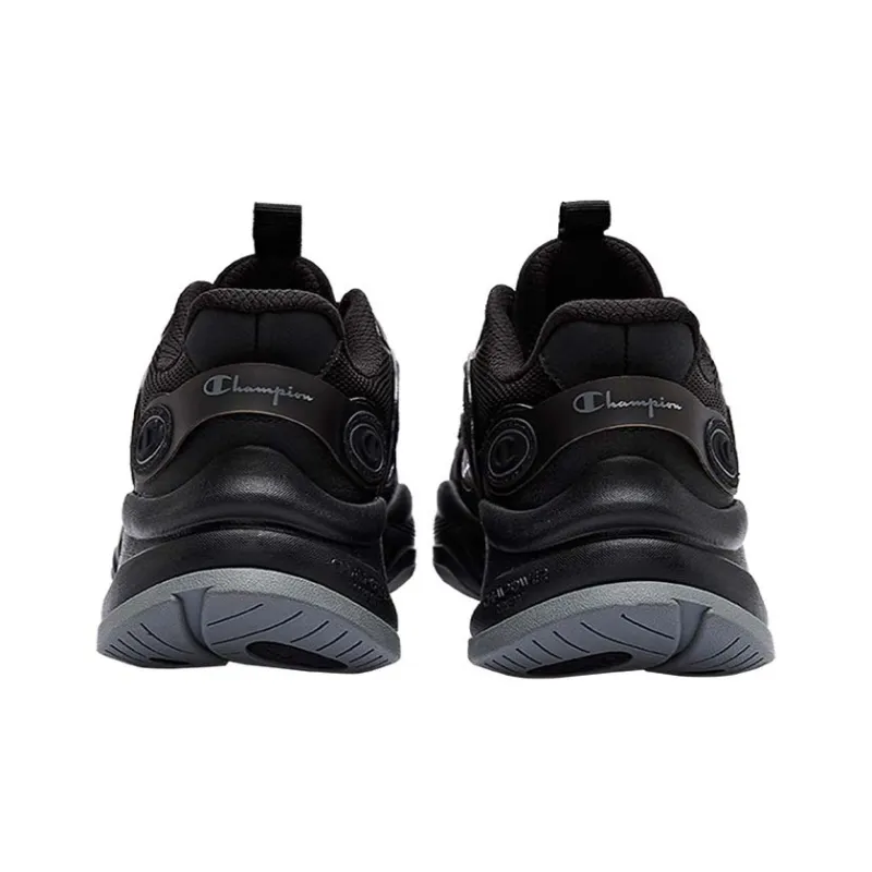 Champion Anti Slip Wear Resistant Low Top Chunky Sneakers Women's Black-3