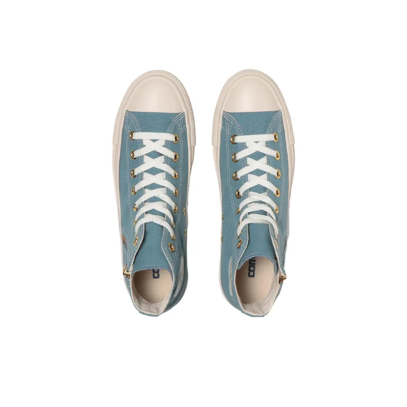 Converse All Star Gold Zip High Top 'Light Navy'-2