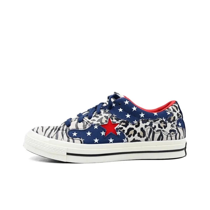 Converse One Star Leopard Grain Brown 'Black White Red'-0