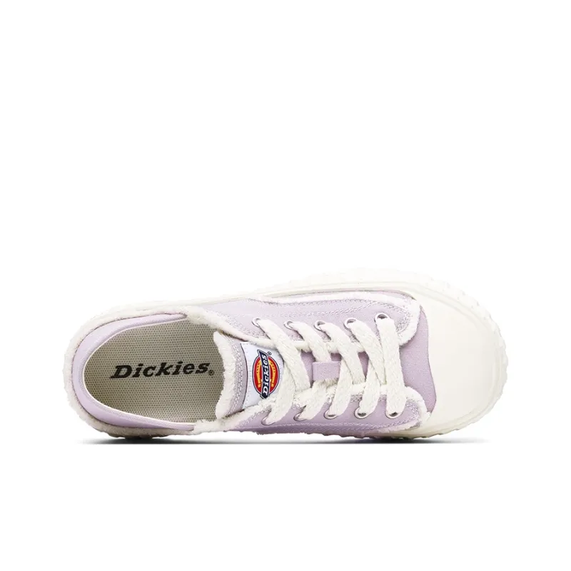 Dickies Wear Resistant Breathable Slip Resistant Low Top Canvas Shoes Women's Light Purple-2