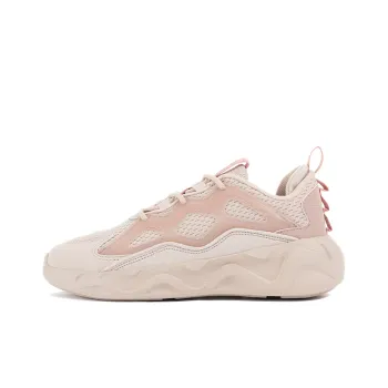 Anta Chao Bai Collection Cushioning Anti Slip Wear Resistant Breathability Low Top Chunky Sneakers Women's Pink