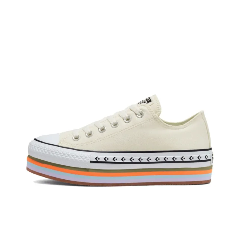 Converse Women's Chuck Taylor All Star Platform Low 'Sunblocked Egret' Women's-0