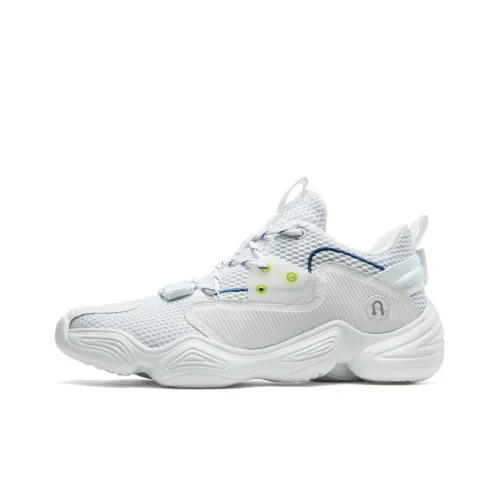 XTEP Anti Slip Wear Resistant Low Top Chunky Sneakers Men's White